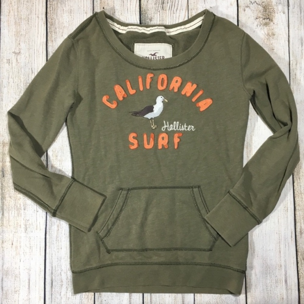 A&F Hollister California Surf Pullover Sweatshirt